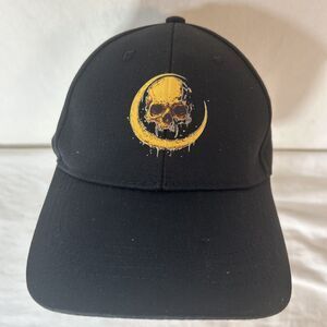 Baseball Cap Adjustable Dad Hat Unstructured Cotton Hat One Size Skull Crescent